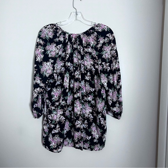 Anthropologie Lucy & Laurel Boho Dainty Floral Blouse Size 2X Feminine Springy - Picture 5 of 9